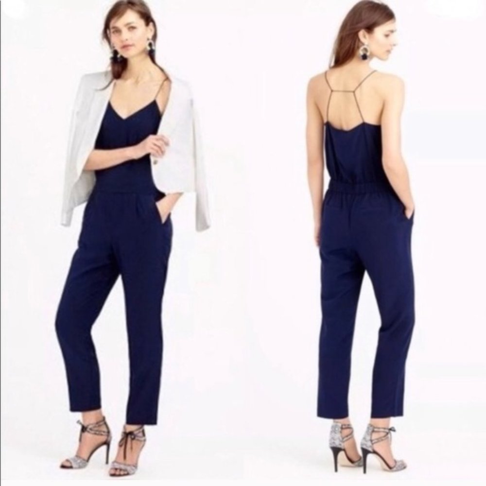 J Crew Silk Jumpsuit